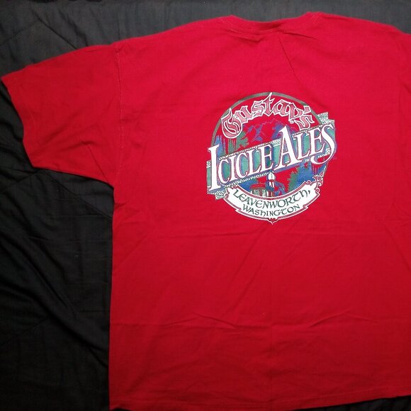 Vintage Gustav's Icicle Ales Leavenworth Washington T-Shirt - Picture 7 of 8